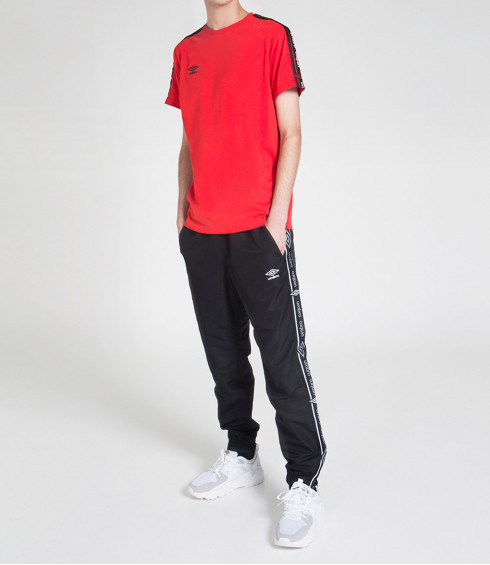 T-SHIRT COTON BANDE TISSEE AUTHENTIC ROUGE T-SHIRT COTON BANDE TISSEE AUTHENTIC ROUGE