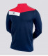 T-SHIRT DE SPORT COL MONTANT MARINE ROUGE BLANC HOMME