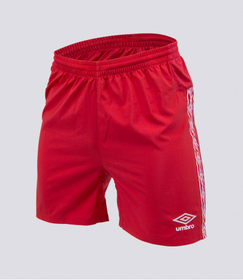 SHORT DE SPORT TEAMWEAR ROUGE HOMME