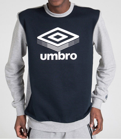 PULL COL ROND BIG LOGO NUIT ET GRIS CHINE PULL COL ROND BIG LOGO NUIT ET GRIS CHINE