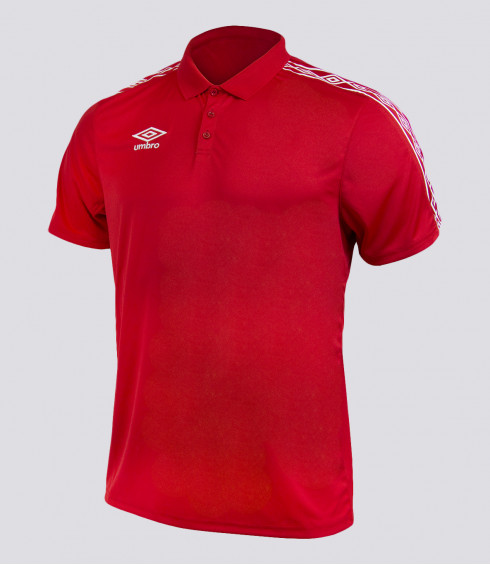 POLO TEAMWEAR ROUGE BLANC HOMME