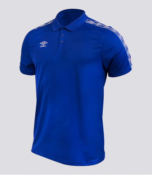 POLO TEAMWEAR BLEU BLANC HOMME