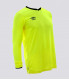MAILLOT MANCHES LONGUES CUP JAUNE FLUO NOIR JUNIOR