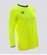 MAILLOT CUP MANCHES LONGUES JAUNE FLUO/MARINE