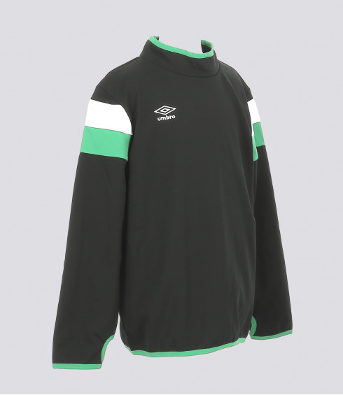 T-SHIRT MANCHES LONGUES COL MONTANT NOIR VERT FLUO JUNIOR T-SHIRT MANCHES LONGUES COL MONTANT NOIR VERT FLUO JUNIOR