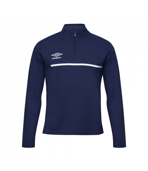 SWEAT PRO TRAINING 1/2 ZIP  MARINE / BLANC