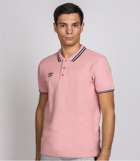 POLO COTON PIQUE ROSE FLAMINGO