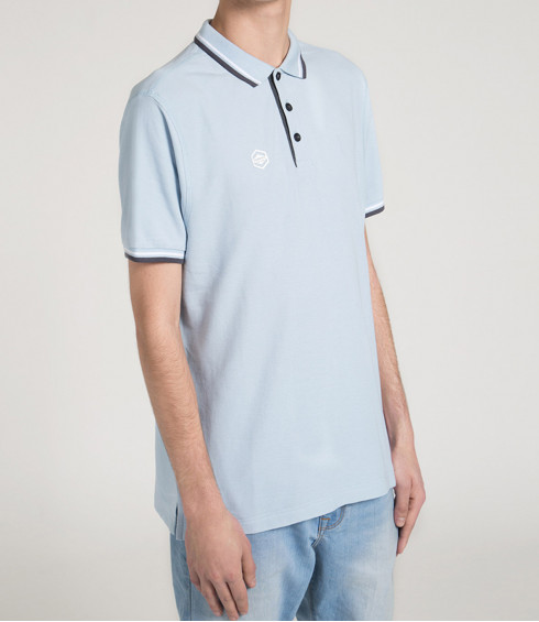POLO MAILLE PIQUE BLEU CIEL HOMME POLO MAILLE PIQUE BLEU CIEL HOMME