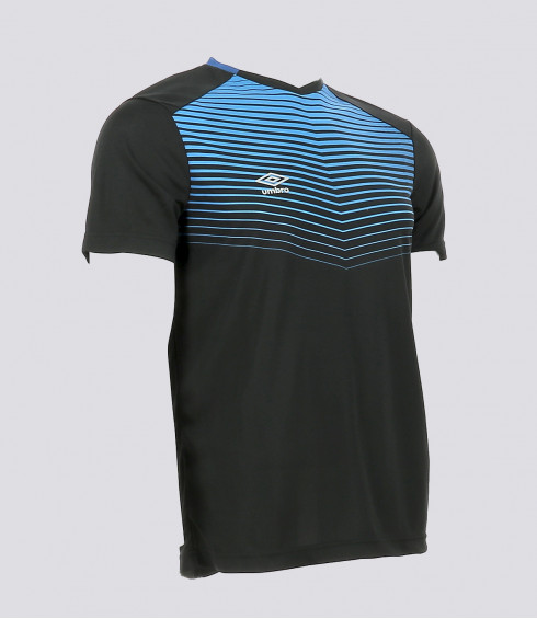 T-SHIRT A MOTIF NOIR BLEU HOMME