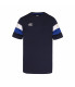 T-SHIRT TEAMWEAR MARINE ROYAL BLANC HOMME