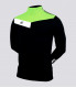 T-SHIRT COL MONTANT NOIR VERT FLUO BLANC JUNIOR