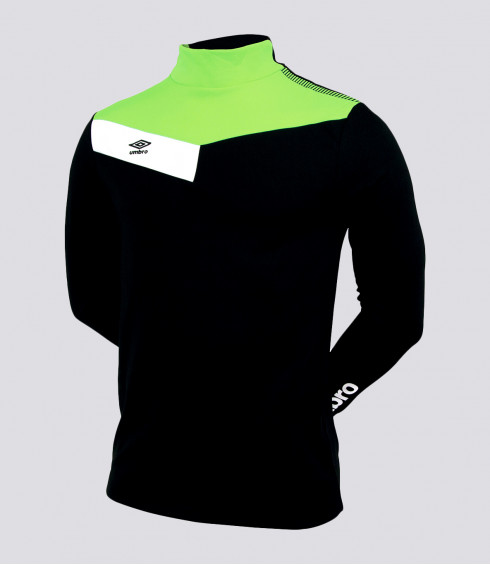 T-SHIRT COL MONTANT NOIR VERT FLUO BLANC JUNIOR T-SHIRT COL MONTANT NOIR VERT FLUO BLANC JUNIOR