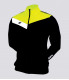 VESTE  NOIR JAUNE FLUO BLANC