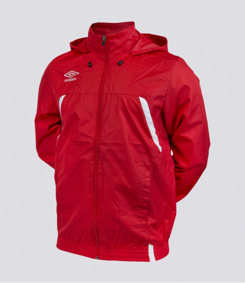 VESTE COUPE-VENT ROUGE BLANC JUNIOR