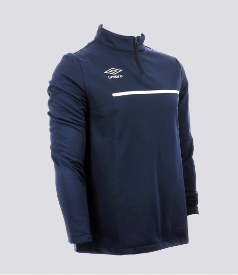 T-SHIRT DE SPORT MANCHES LONGUES 1/2 ZIP MARINE JUNIOR T-SHIRT DE SPORT MANCHES LONGUES 1/2 ZIP MARINE JUNIOR