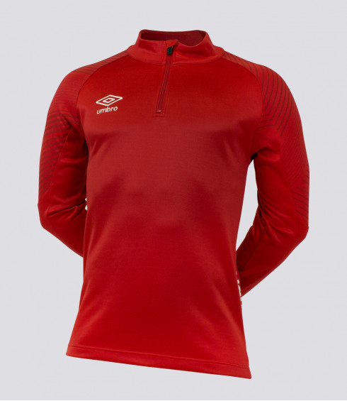 SWEAT ENTRAINEMENT LEAGUE 1/2 ZIP ROUGE