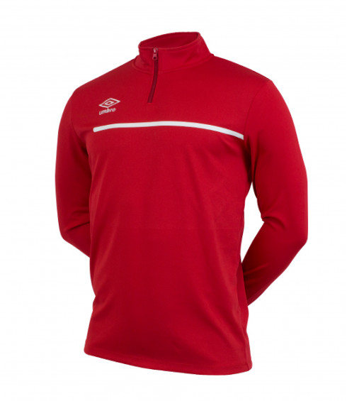 T-SHIRT MANCHES LONGUES TEAMWEAR ROUGE BLANC JUNIOR