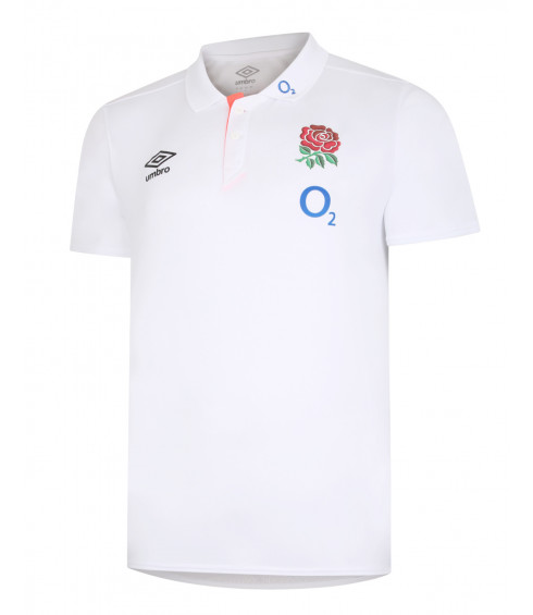 ENG POLY POLO 2 BLANC CORAIL ENG POLY POLO 2 BLANC CORAIL