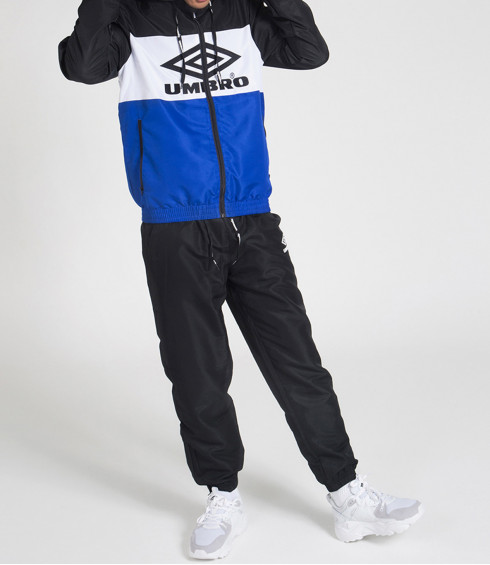 ENSEMBLE VESTE ET PANTALON MOLLETON STREET NOIR ET BLEU ENSEMBLE VESTE ET PANTALON MOLLETON STREET NOIR ET BLEU