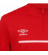 SWEAT PRO TRAINING 1/2 ZIP ROUGE/BLANC