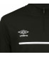 SWEAT PRO TRAINING 1/2 ZIP NOIR/BLANC P