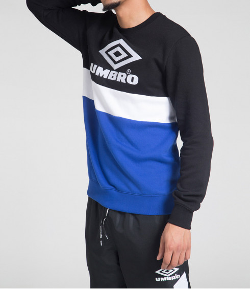 PULL A COL ROND BIG LOGO STREET NOIR ET ROYAL PULL A COL ROND BIG LOGO STREET NOIR ET ROYAL