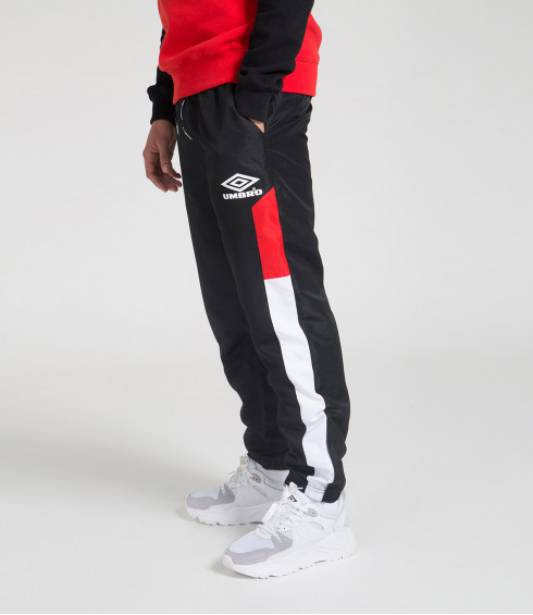 PANTALON DE SURVÊTEMENT STREET NOIR ET ROUGE PANTALON DE SURVÊTEMENT STREET NOIR ET ROUGE