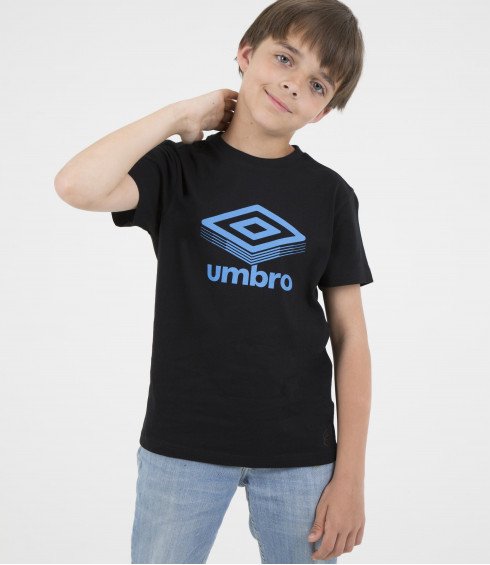 T-SHIRT COTON BIG LOGO NOIR ET BLEU T-SHIRT COTON BIG LOGO NOIR ET BLEU