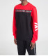 PULL A COL ROND AUTHENTIC ROUGE HOMME