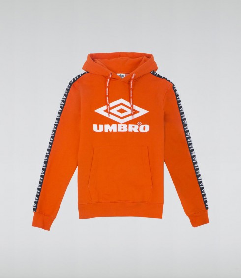 SWEAT A CAPUCHE BIG LOGO STREET ORANGE ET BLANC SWEAT A CAPUCHE BIG LOGO STREET ORANGE ET BLANC