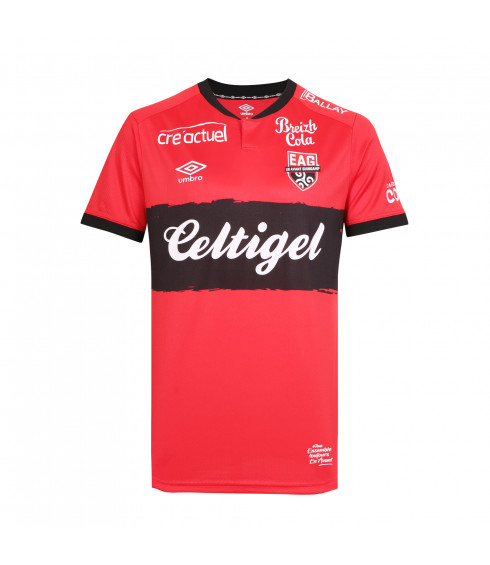 Ea Guingamp Home Jersey Authentik S/S Adulte - Maillot rouge pour homme -  Umbro © Officiel