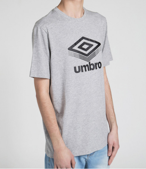 T-SHIRT COTON BIG LOGO GRIS CHINE T-SHIRT COTON BIG LOGO GRIS CHINE