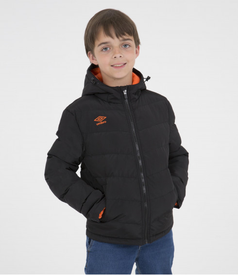 VESTE MATELASSÉE DOUBLE MOLLETON NOIRE - JUNIOR VESTE MATELASSÉE DOUBLE MOLLETON NOIRE - JUNIOR