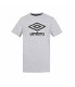 T-SHIRT COTON BIG LOGO GRIS HOMME