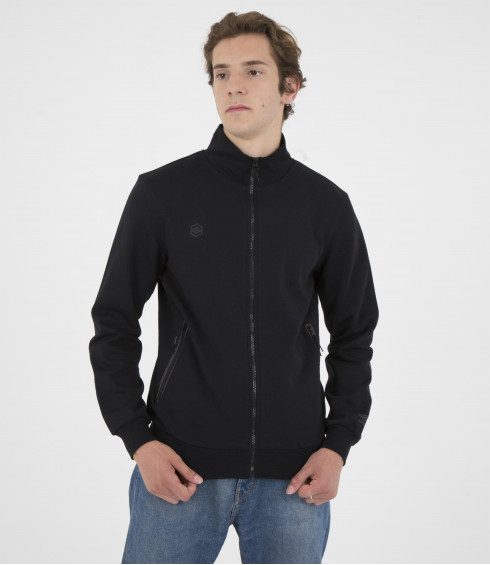 VESTE MOLLETON NOIRE VESTE MOLLETON NOIRE