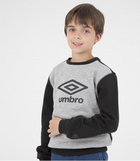 PULL COL ROND BIG LOGO GRIS - JUNIOR PULL COL ROND BIG LOGO GRIS - JUNIOR